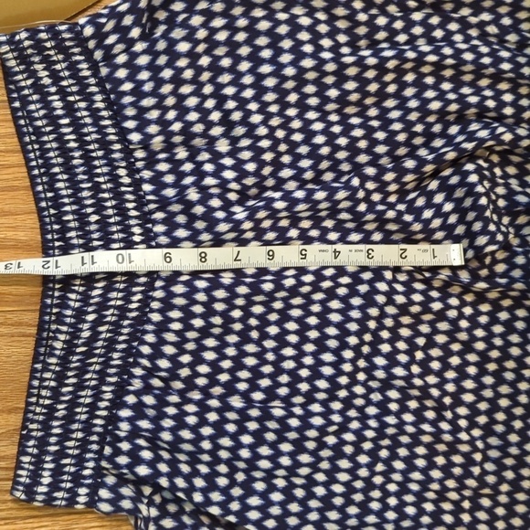 3 for $20 Bundle Sale! Matty M Blue + White Ikat Lounge Pants XS New with Tags - Picture 3 of 7